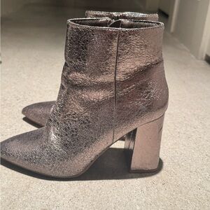 Metallic Ankle Boots